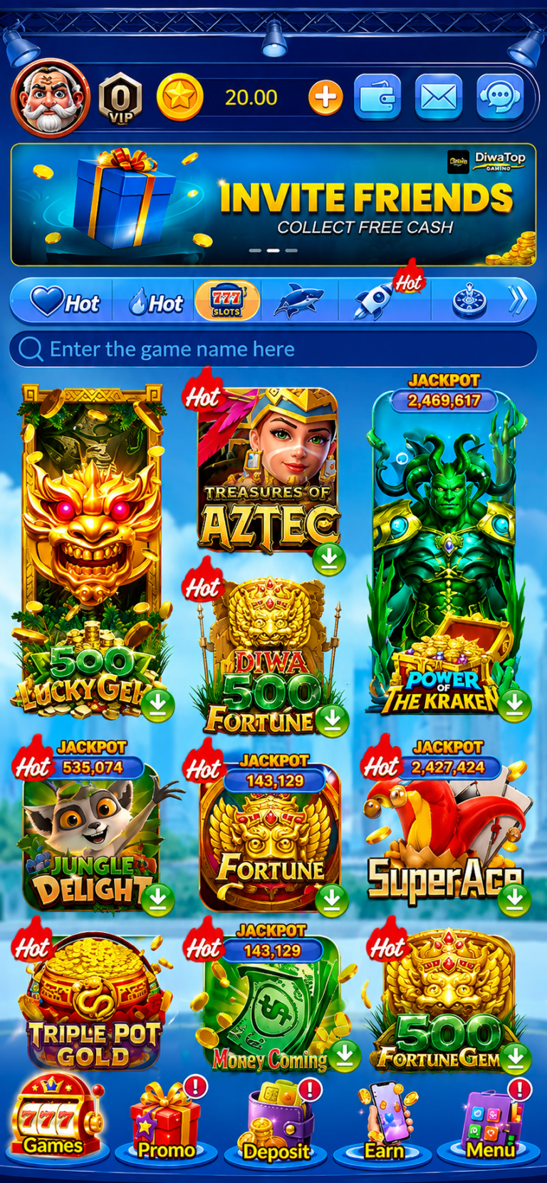 diwatop game